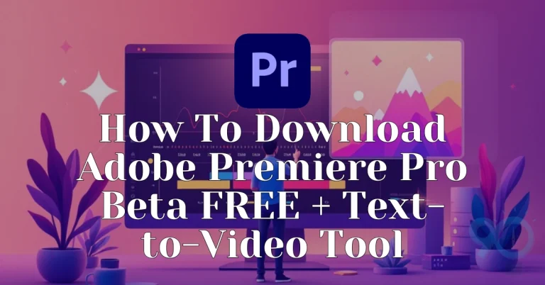 How To Download Adobe Premiere Pro Beta FREE + Text-to-Video Tool [2025]