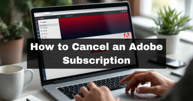 How to Cancel an Adobe Subscription